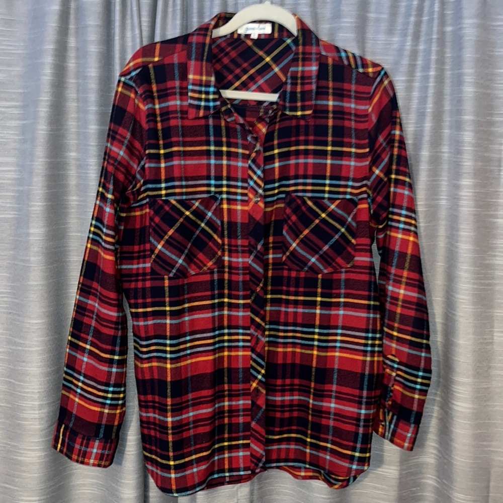 Grace & Lace Flannel Plaid sz L
